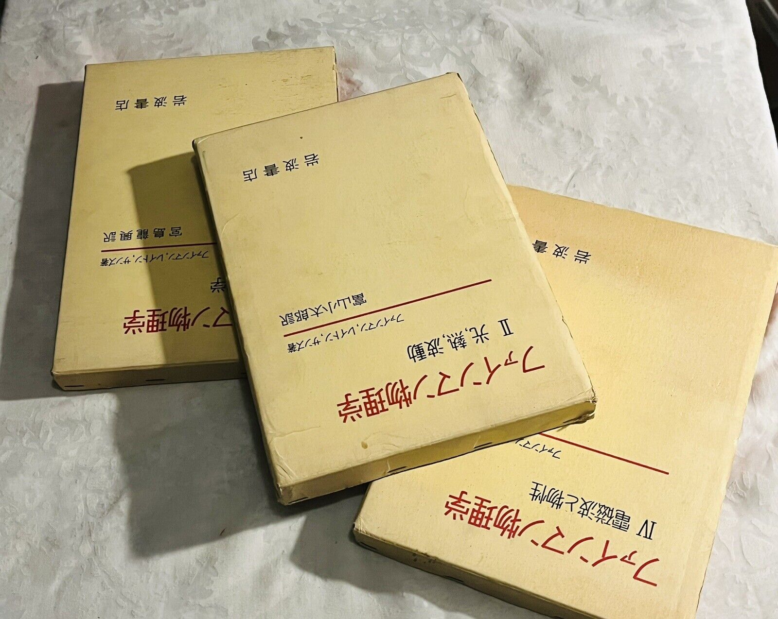 Richard Feynman Lectures 1965 in Japanese 3 Volumes in Slipcases Very Clean
