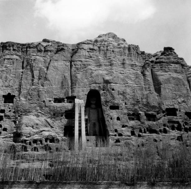Asia Afghanistan The Buddhas Of Bamiyan 1956 OLD PHOTO