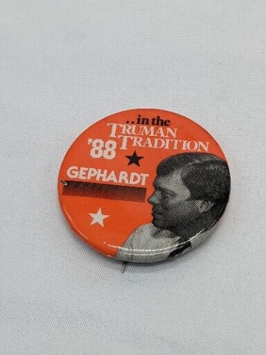 Vintage 1988 In The Truman Tradition 1988 Gephardt Pin