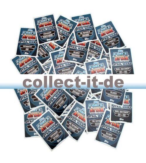 Force Attax Movie Cards Serie 1 - 100 verschiedene Base Karten- Deutsch