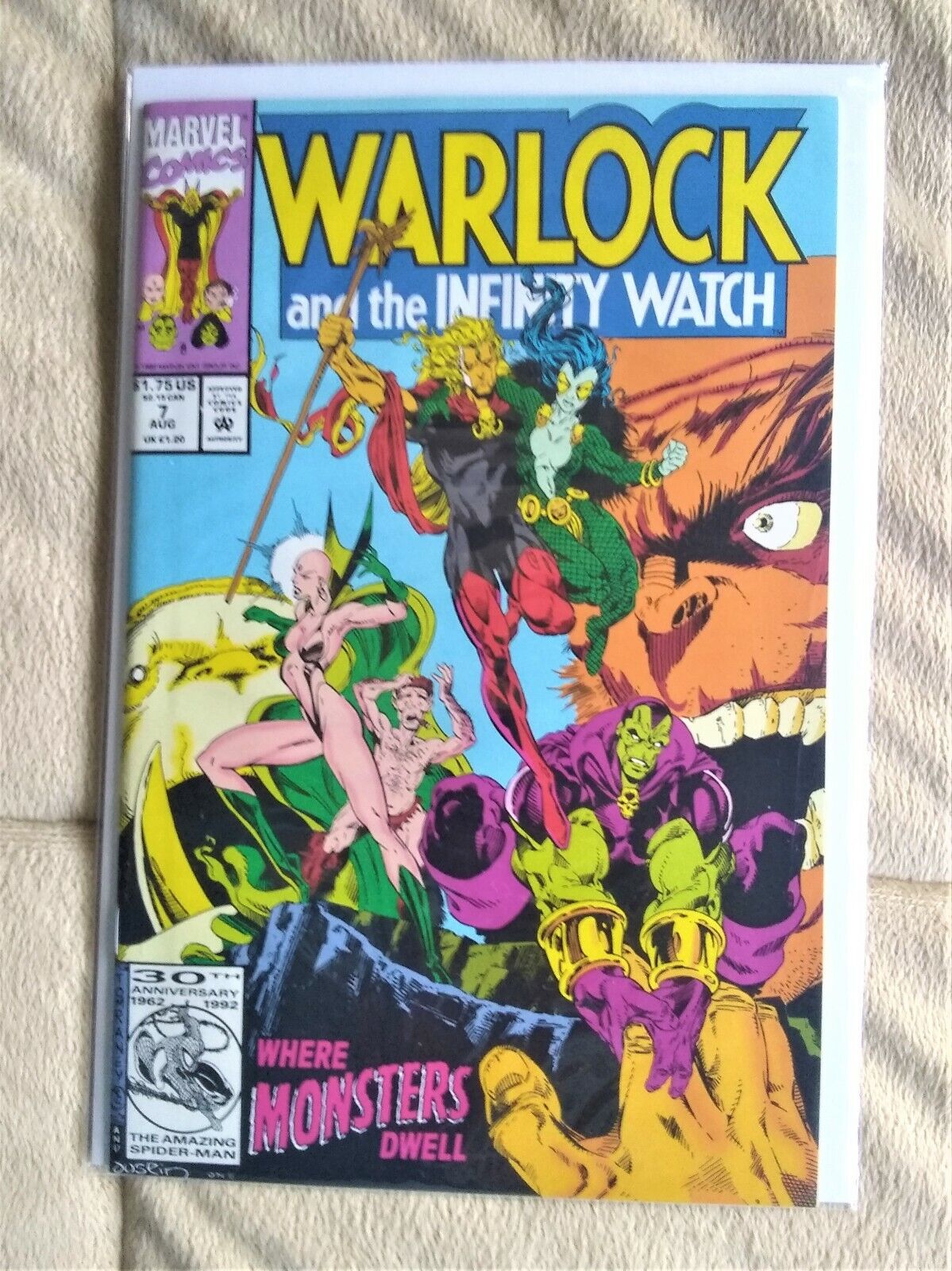 Warlock And The Infinity Watch #7 NM+ 9.6 1992 White Pages