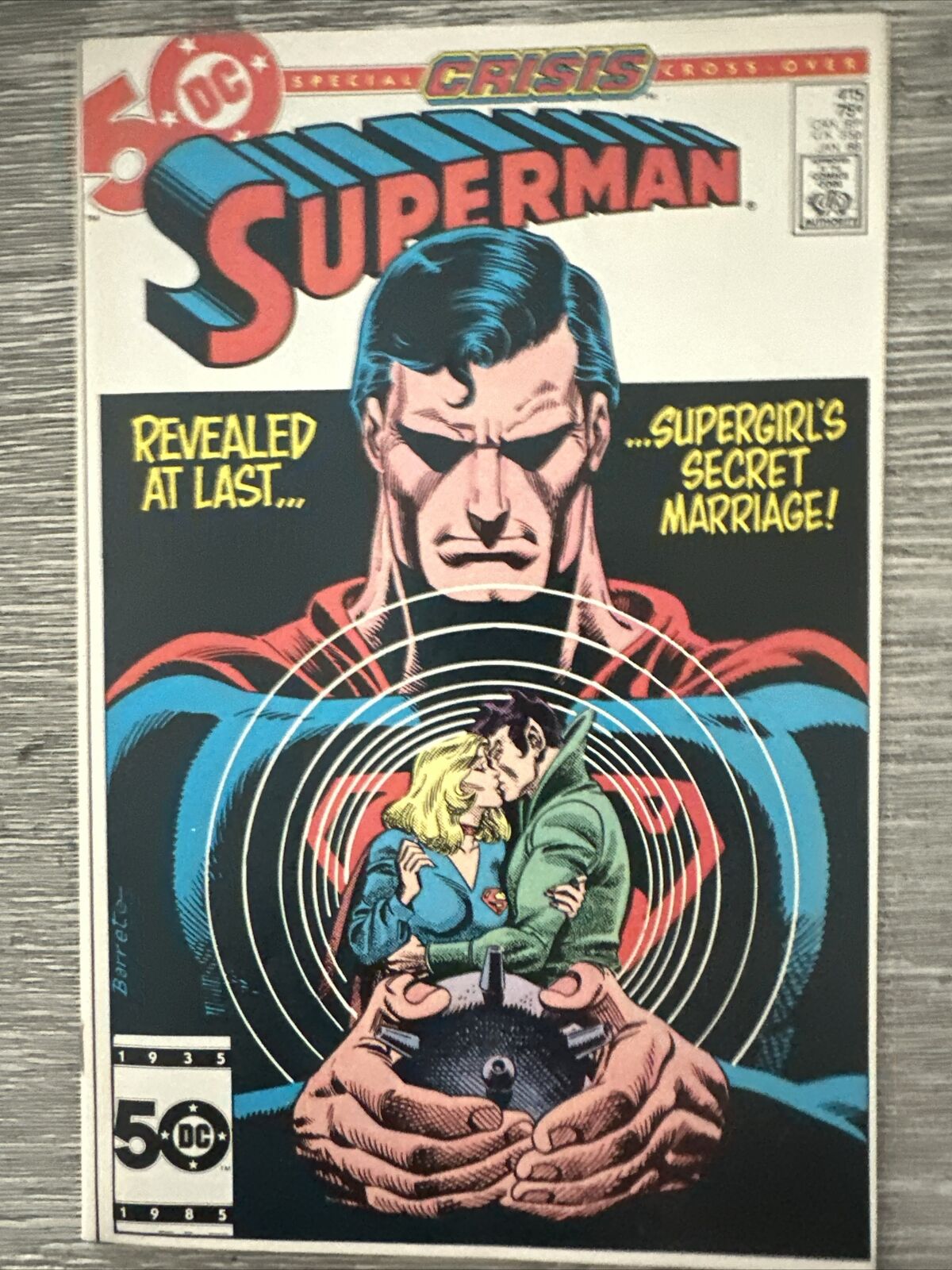 Superman #415 Crisis On Infinite Earths Cross-Over DC Bagged & Boarded