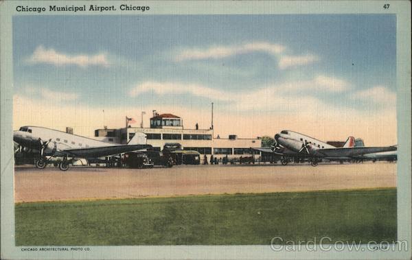 Chicago Municipal Airport,IL Cook County Illinois Chas. Levy Circulating Co.