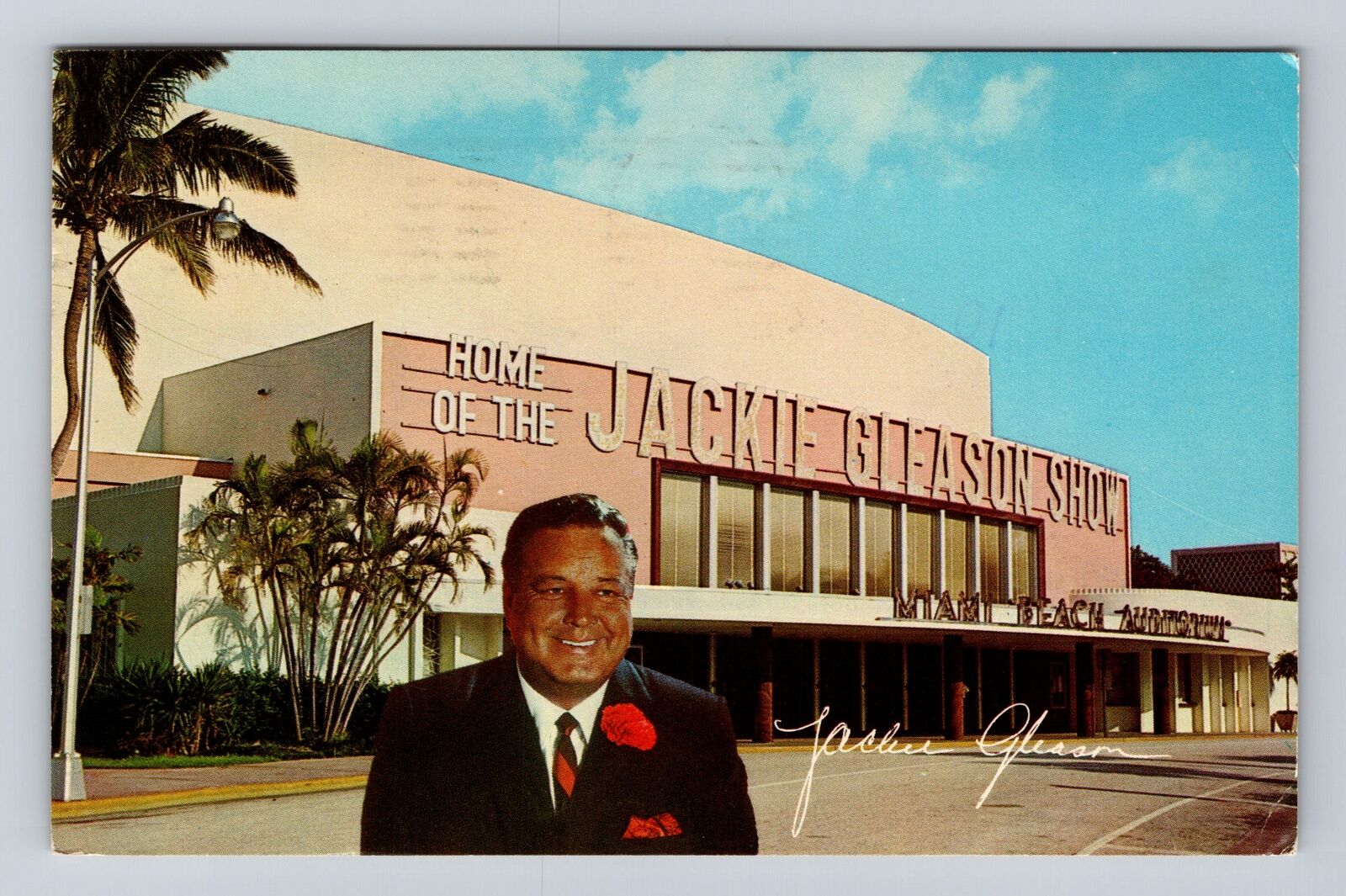 Miami Beach FL-Florida Jackie Gleason Show Ticket Request Vintage c1967 Postcard