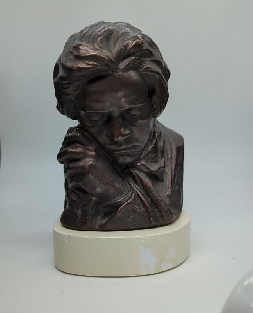 Vintage AMR 1962 Ludwig Von Beethoven Bust Hand Crafted Plaster Mold 