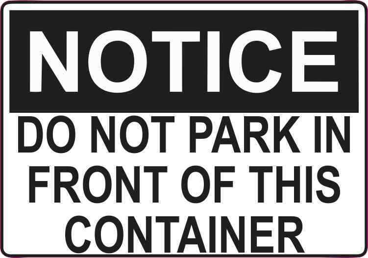5x3.5 Do Not Park Magnet Business Vinyl Magnetic Decal Signs Container Magnets