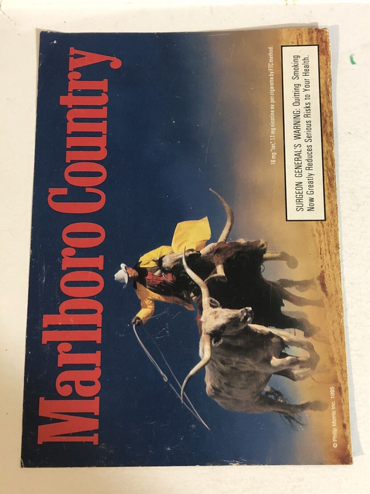 1995 Marlboro Country Cigarettes Vintage Print Ad Advertisement pa18