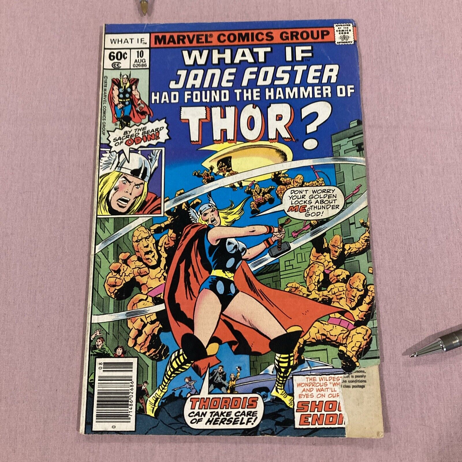 Marvel What-If?  #10, 1st Jane Foster as Thor. 1974. Loki Thor Odin Watcher Sif
