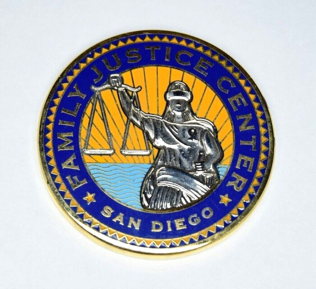 San Diego CA Police Domestic Violence Unit Challenge Coin Family Justice Center