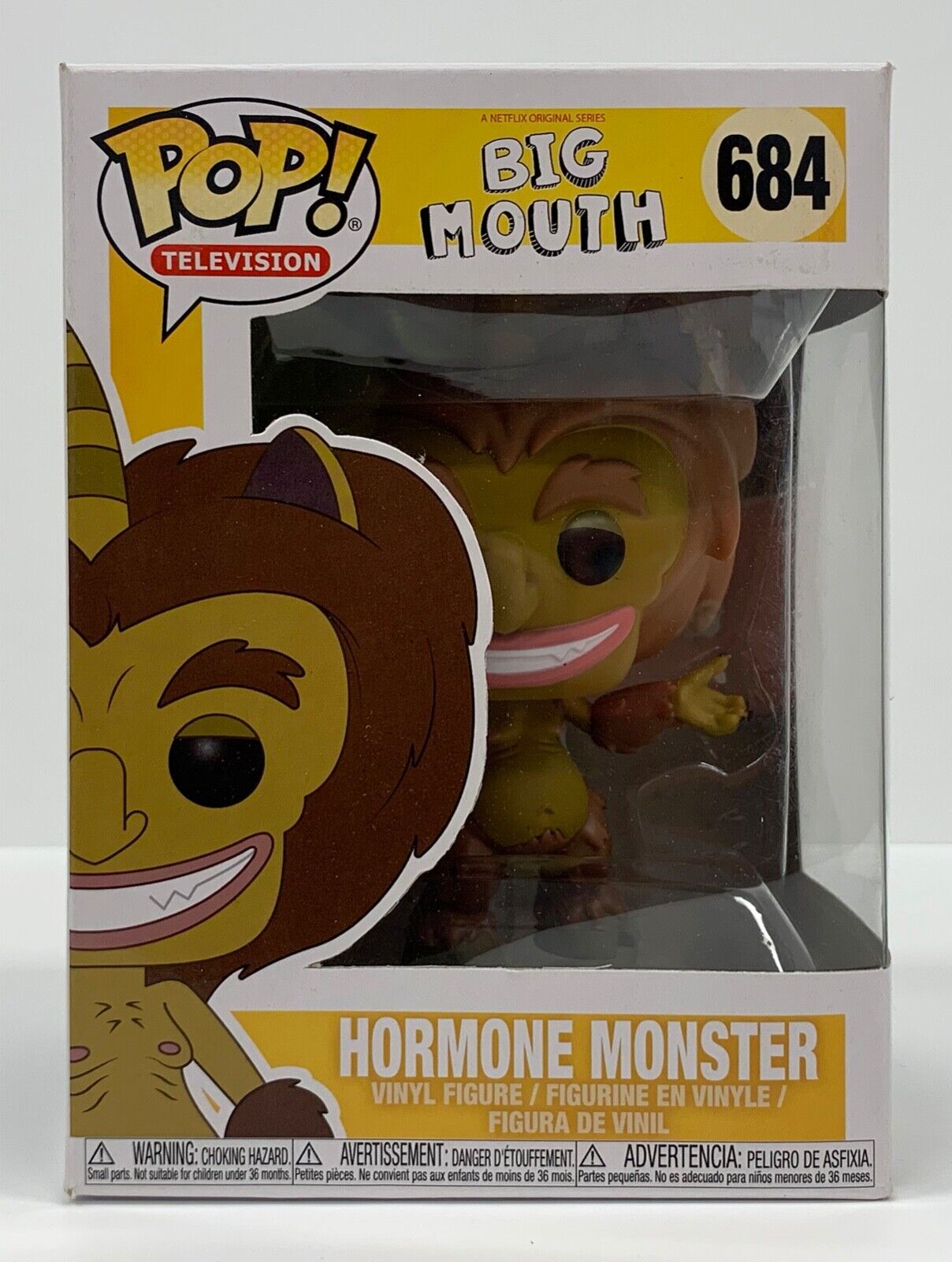 Funko Pop Big Mouth - Hormone Monster #684 Vinyl Figure + Pop Protector
