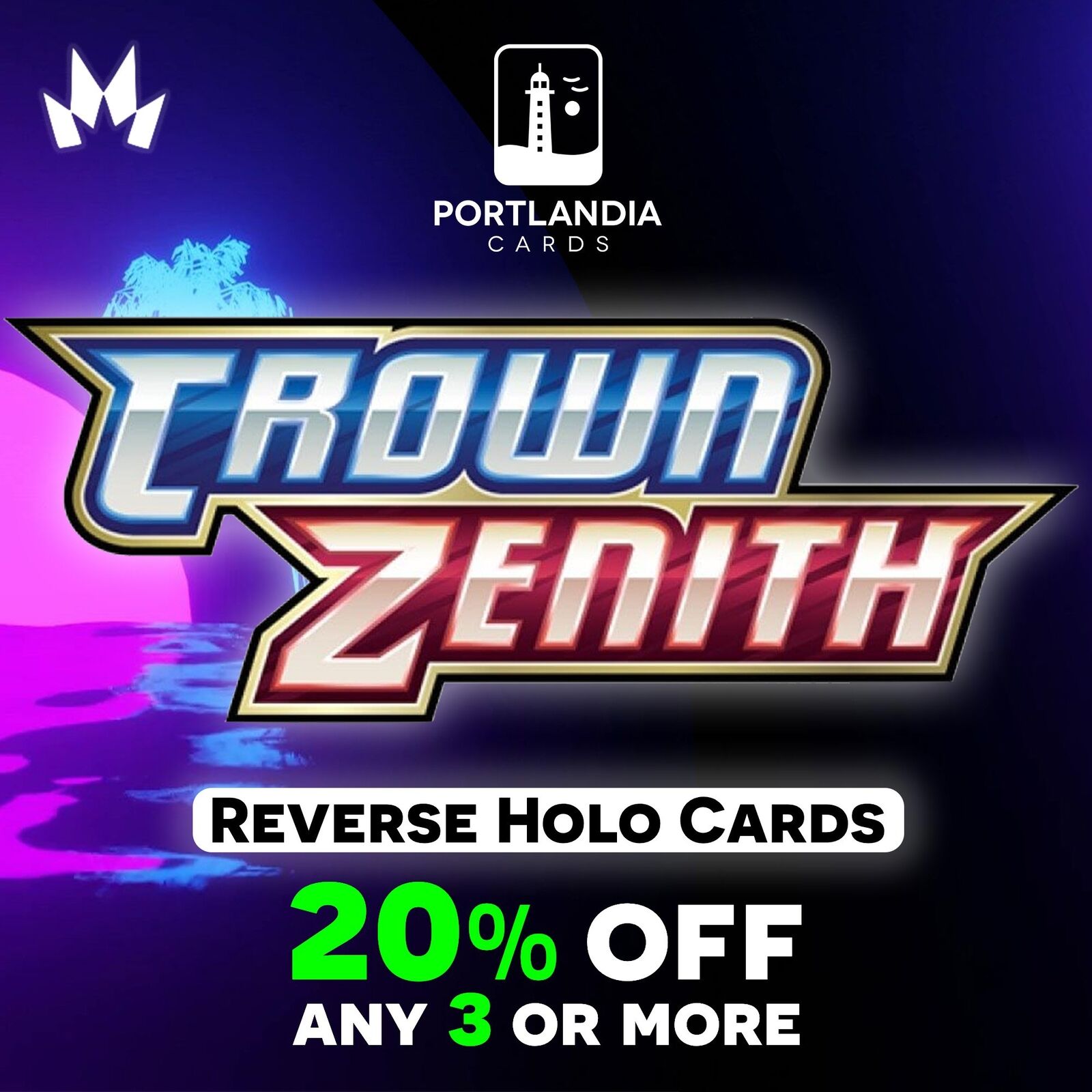 Pokemon - SWSH Crown Zenith - Reverse & Standard Holo Singles