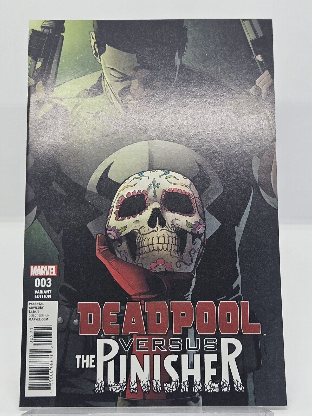 Deadpool vs. The Punisher #3B Perez Sugar Skull Variant NM Marvel 2017
