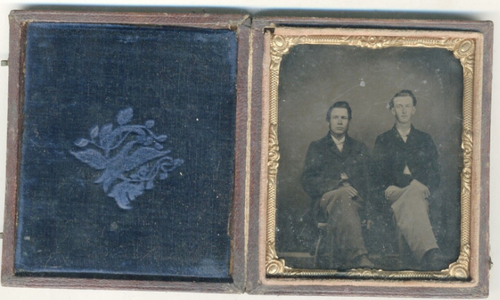Tintype, Two Men, Very Possibly Jesse James and Frank James, Old West, Outlaws