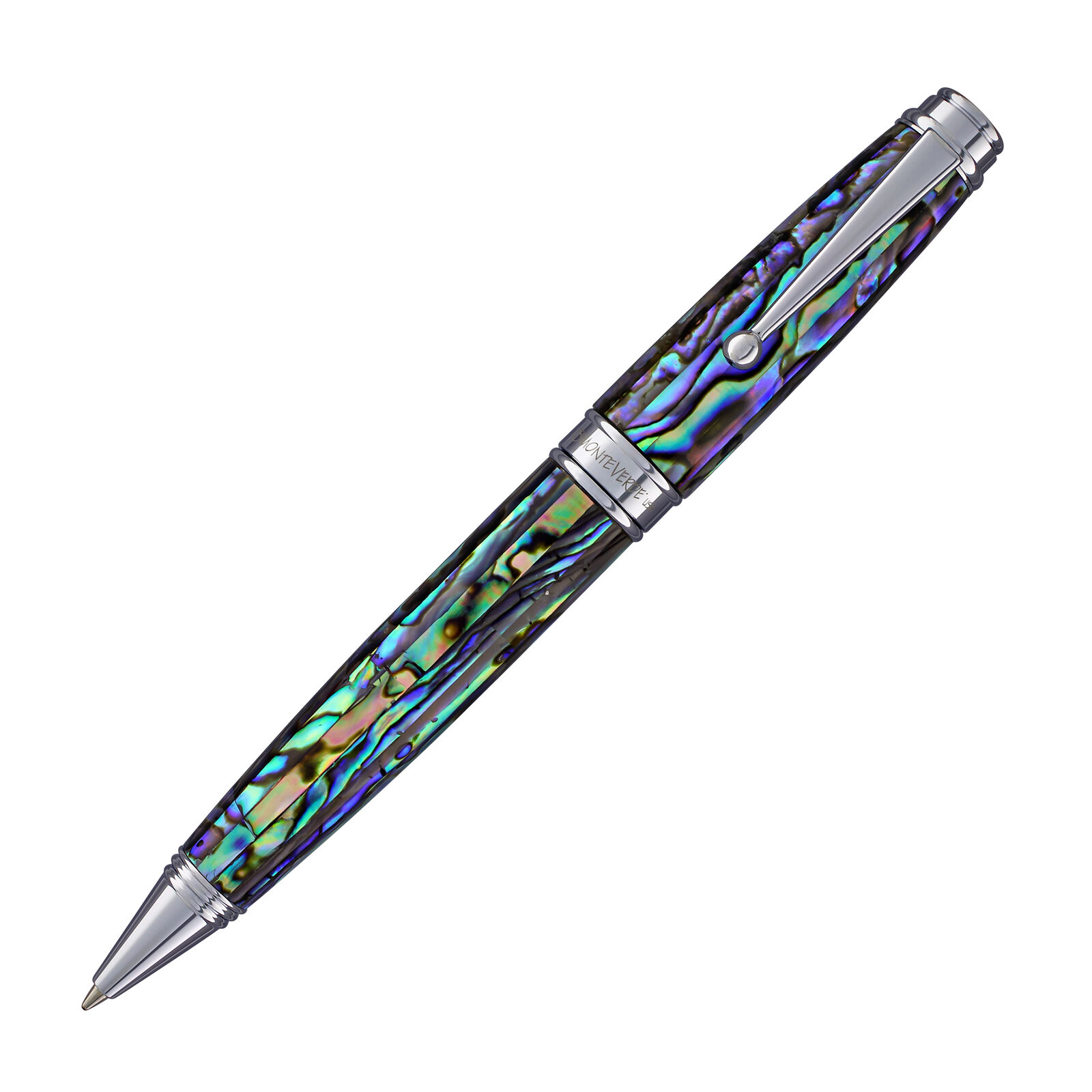 Monteverde Invincia Deluxe Ballpoint Pen in Abalone with Chrome Trim - NEW