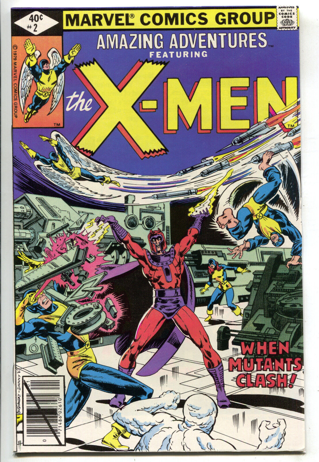 Amazing Adventures 2 Marvel 1980 NM- X-Men 1 Magneto Hulk Spider-Man Ad