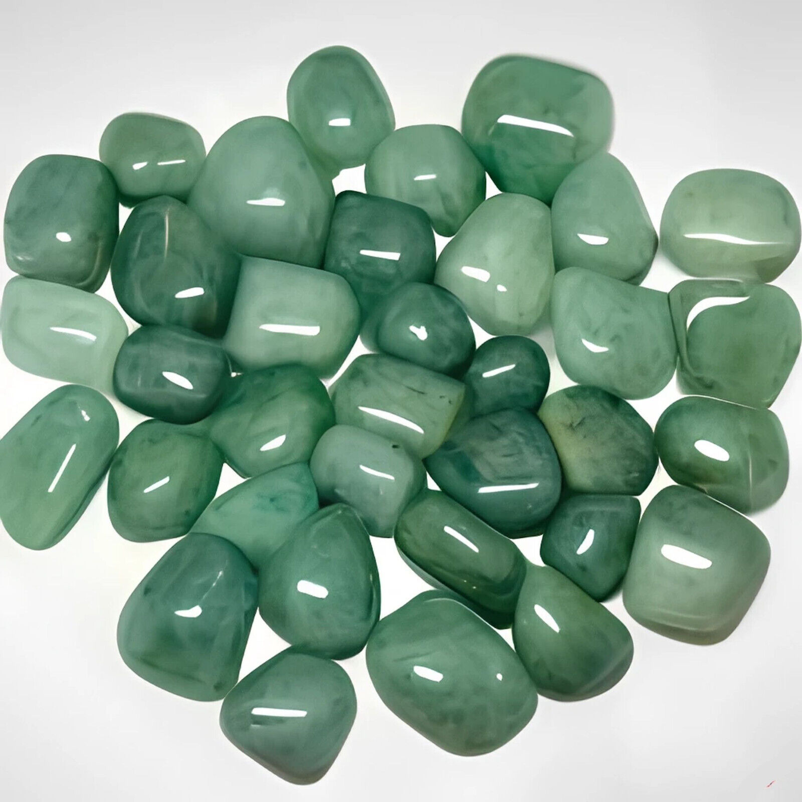 Tumbled GREEN AVENTURINE * Small to Large Sizes * Translucent Brazil Gemstone