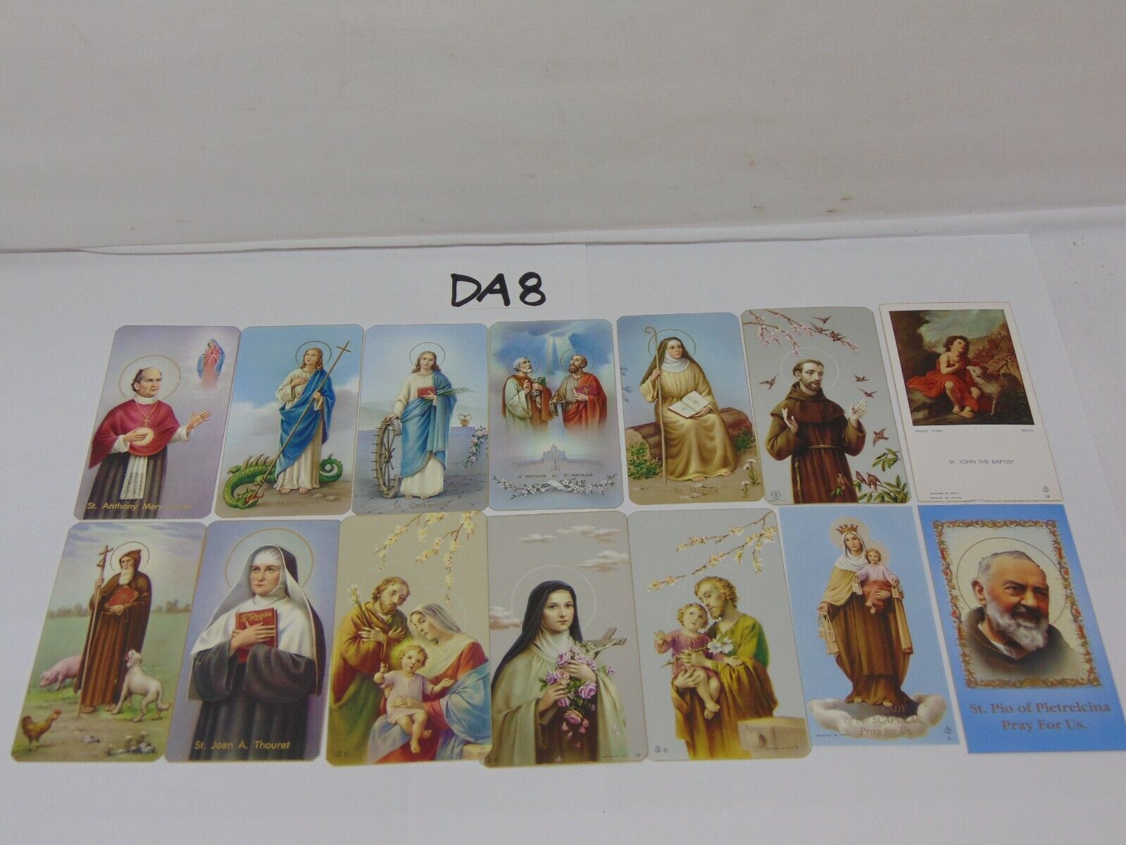 VINTAGE PRAYER HOLY CARDS LOT OF 14 FRATELLI BONELLA ITALY 400 SERIES MIXED RARE