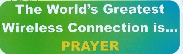 10in x 3in Worlds Greatest Wireless Prayer Bumper Stickers Car Decals Sticker...