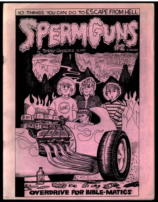 Sex Pistol meets Sperm Gun 1995 Underground Punk Fanzine SPERM GUNS #2 Vasquez
