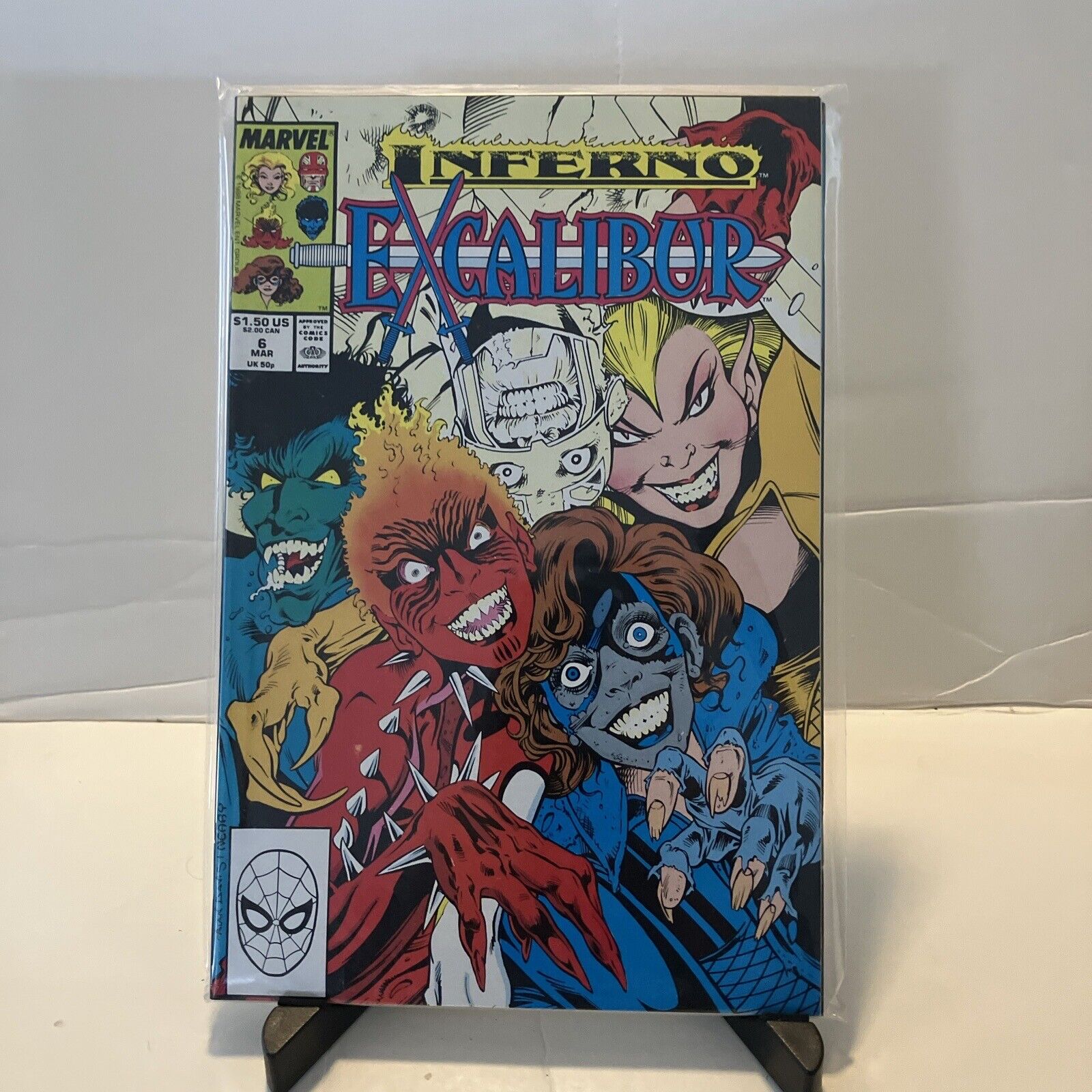 Excalibur #6 1989 Marvel Comics Comic Book 
