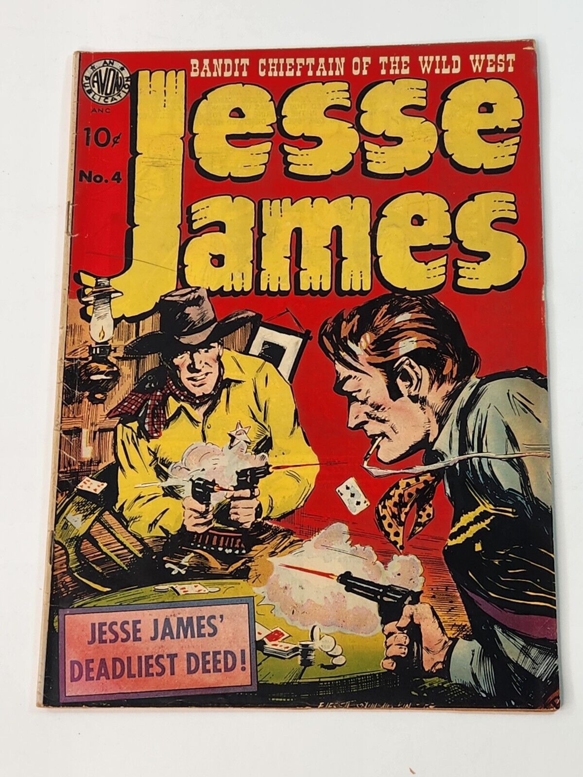 Jesse James 4 Avon Periodicals Golden Age Western 1951