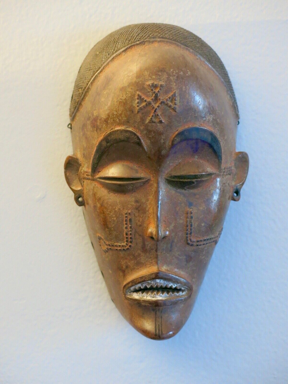 Mwana Pwo Female Ancestor Mask Intense African Creation Artiste\' Love Patina