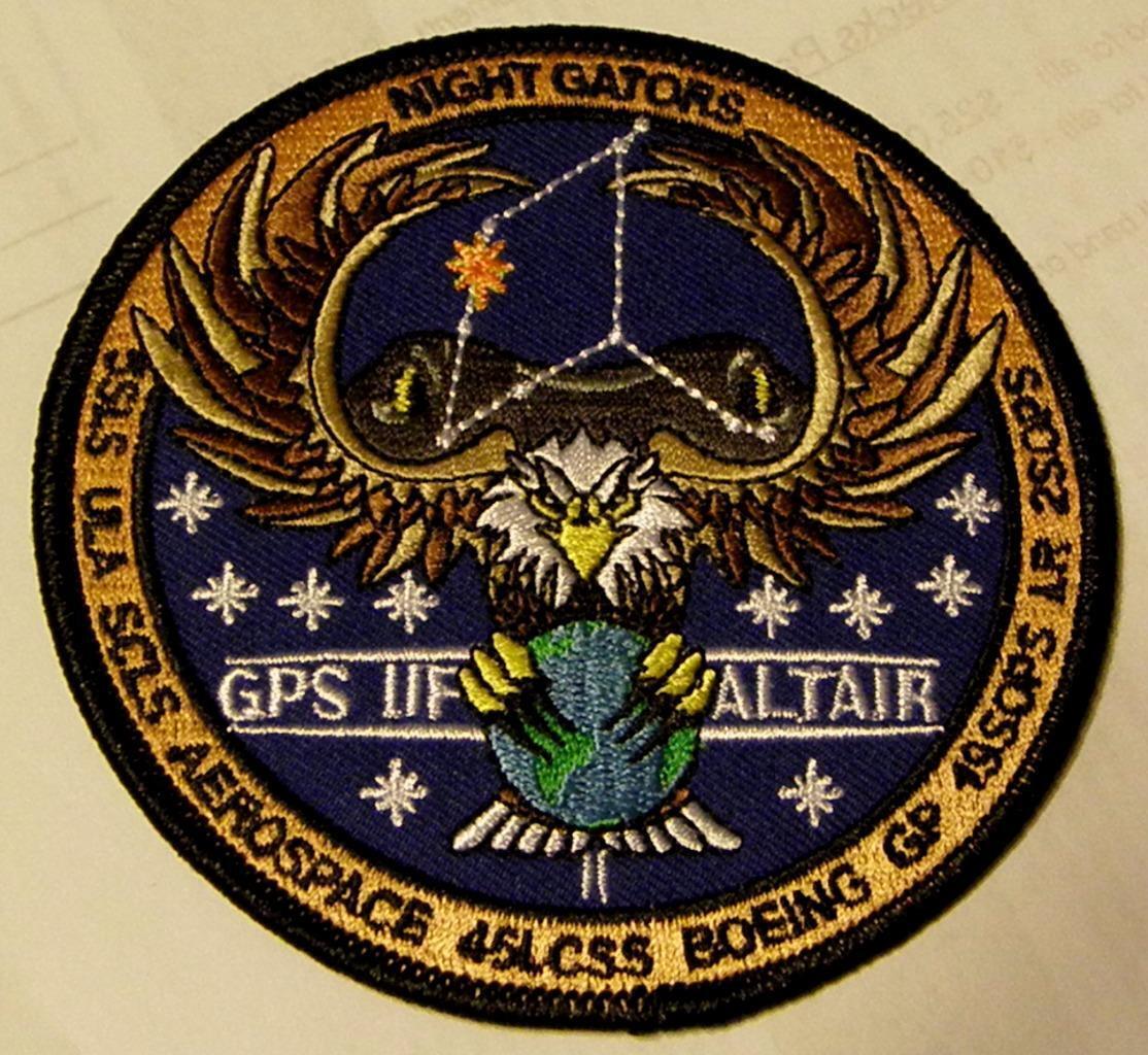 GPS IIF-11 ALTAIR LCSS USAF GLOBAL POSITIONING SATELLITE VEHICLE PATCH SPACE