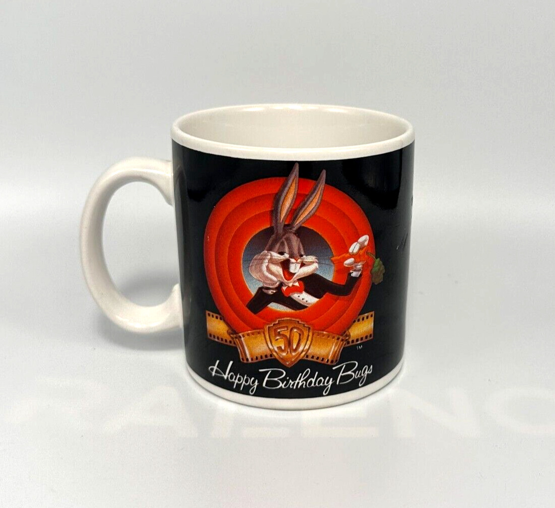 Vintage Mug 1989 Bugs Bunny 50th Happy Birthday Bugs Anniversary Collectible Mug