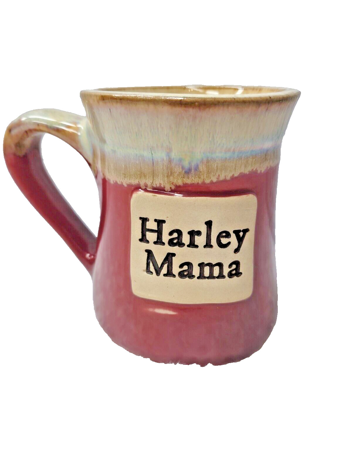 Harley Davidson Harley Mama Coffee Mug Drip Glaze Stoneware Large