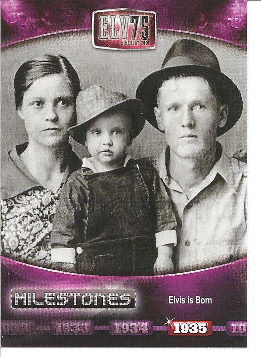 2010 Press Pass Milestones Elvis Complete Set (1-75)