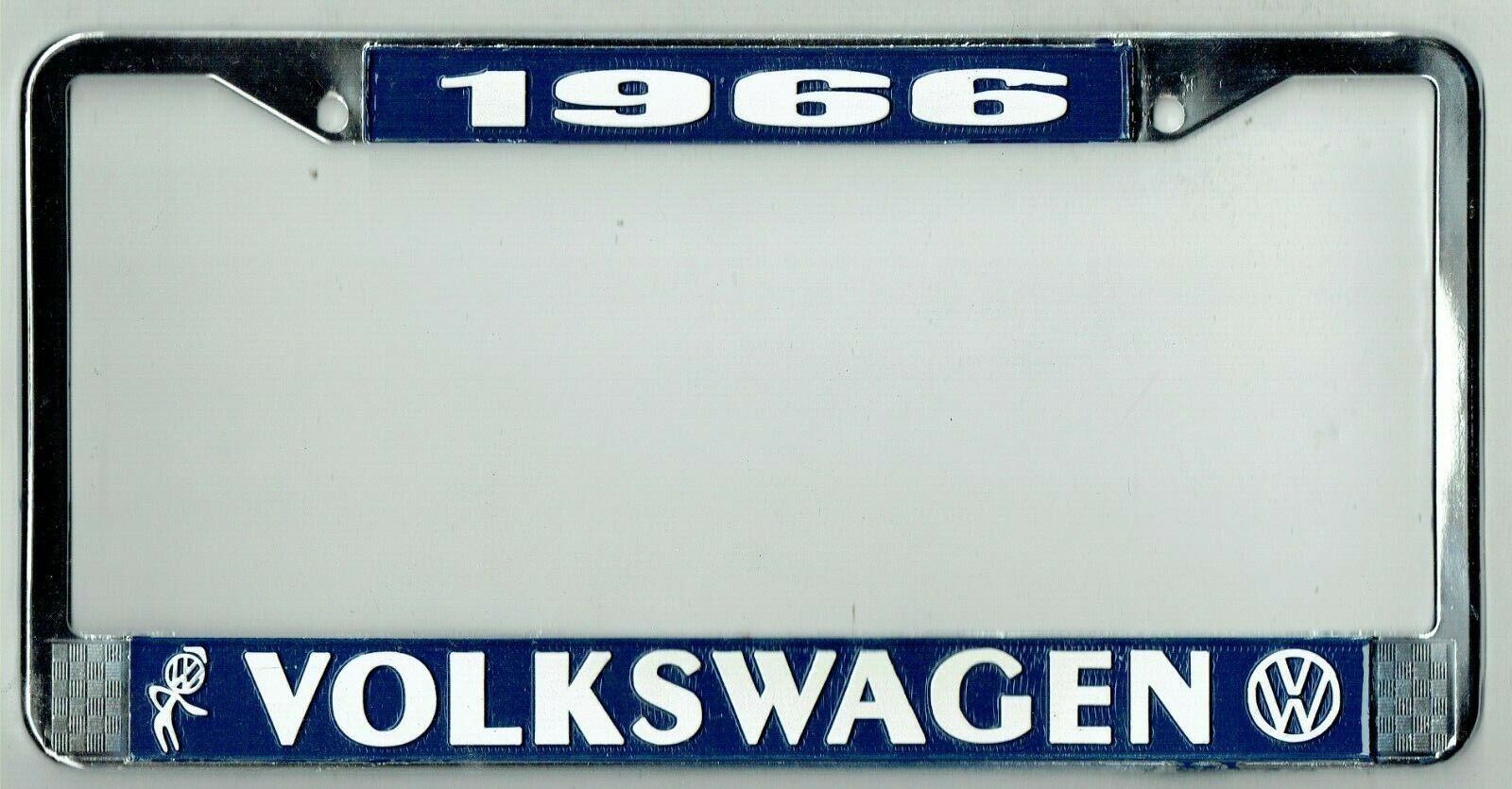 1966 Volkswagen VW Bubblehead Vintage California License Plate Frame BUG BUS T-3