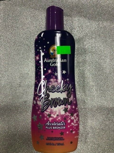 Australian Gold Cheeky Brown Accelerator Dark Natural Bronzer Tanning Bed Lotion
