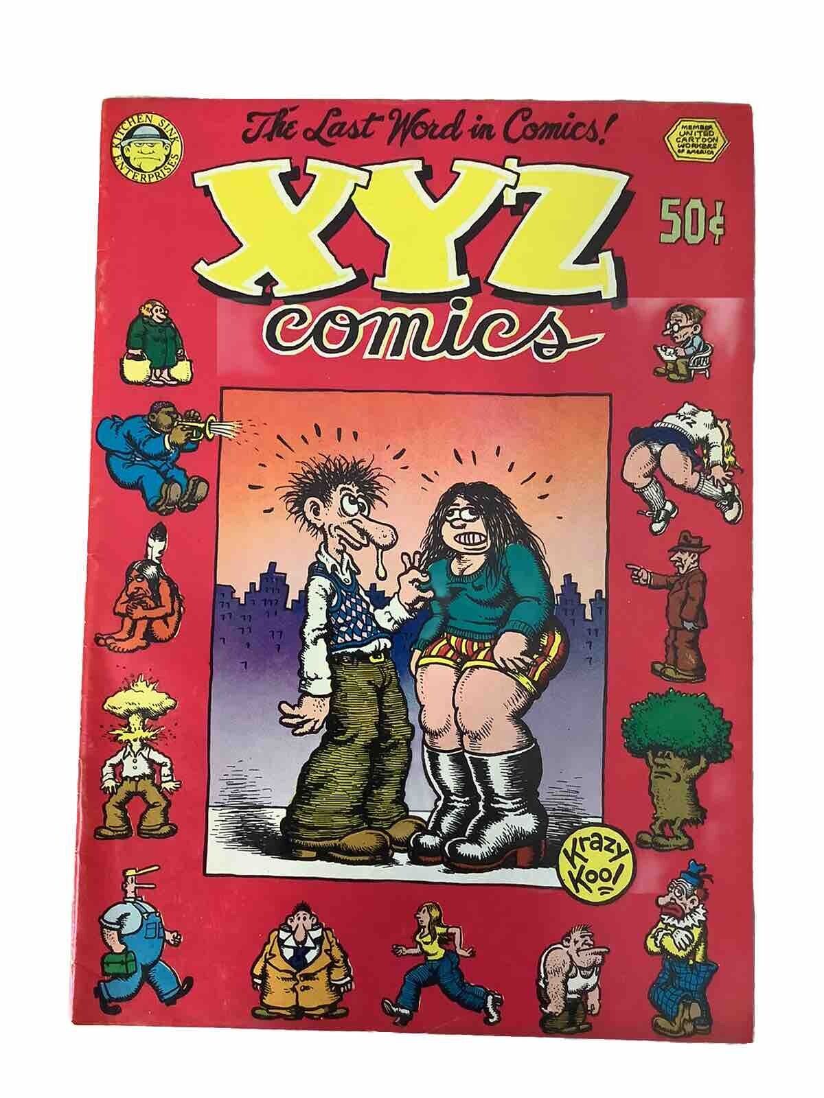 XYZ Comics Kitchen Sink R. Crumb 1972 Underground Comic Book