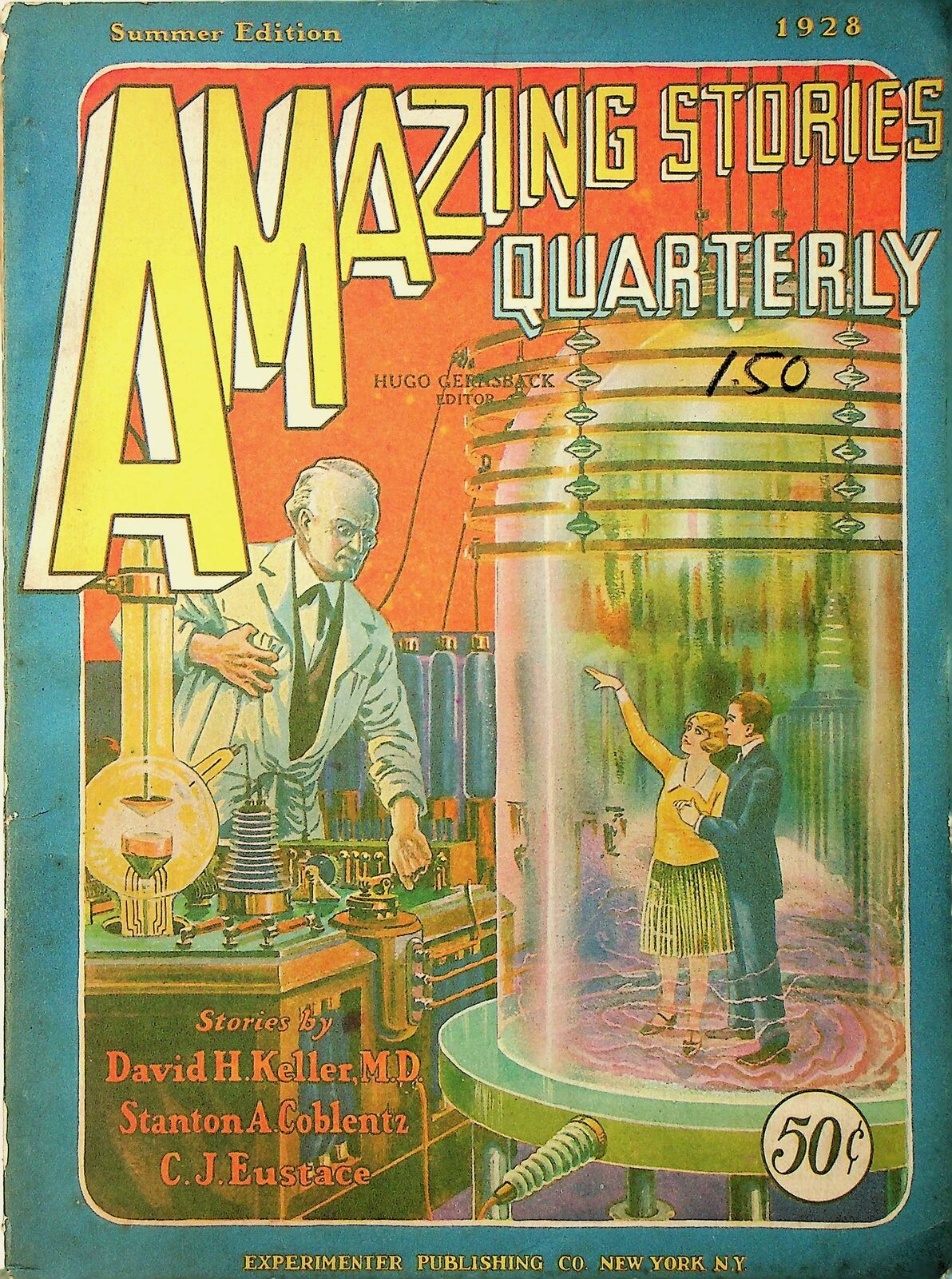 Amazing Stories Quarterly Pulp Jul 1928 Vol. 1 #3 VG