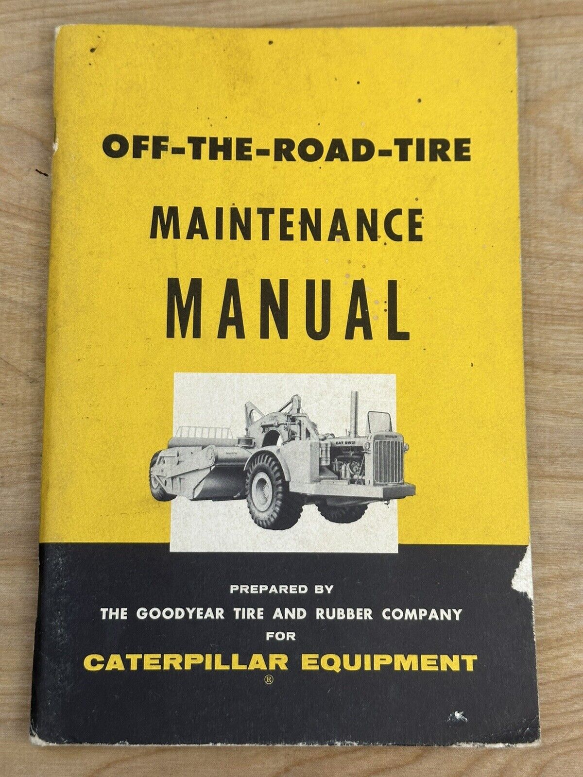 CAT 1950s Vintage Caterpillar Off Road GOODYEAR Tire & Rubber Co M-150 1956 Book