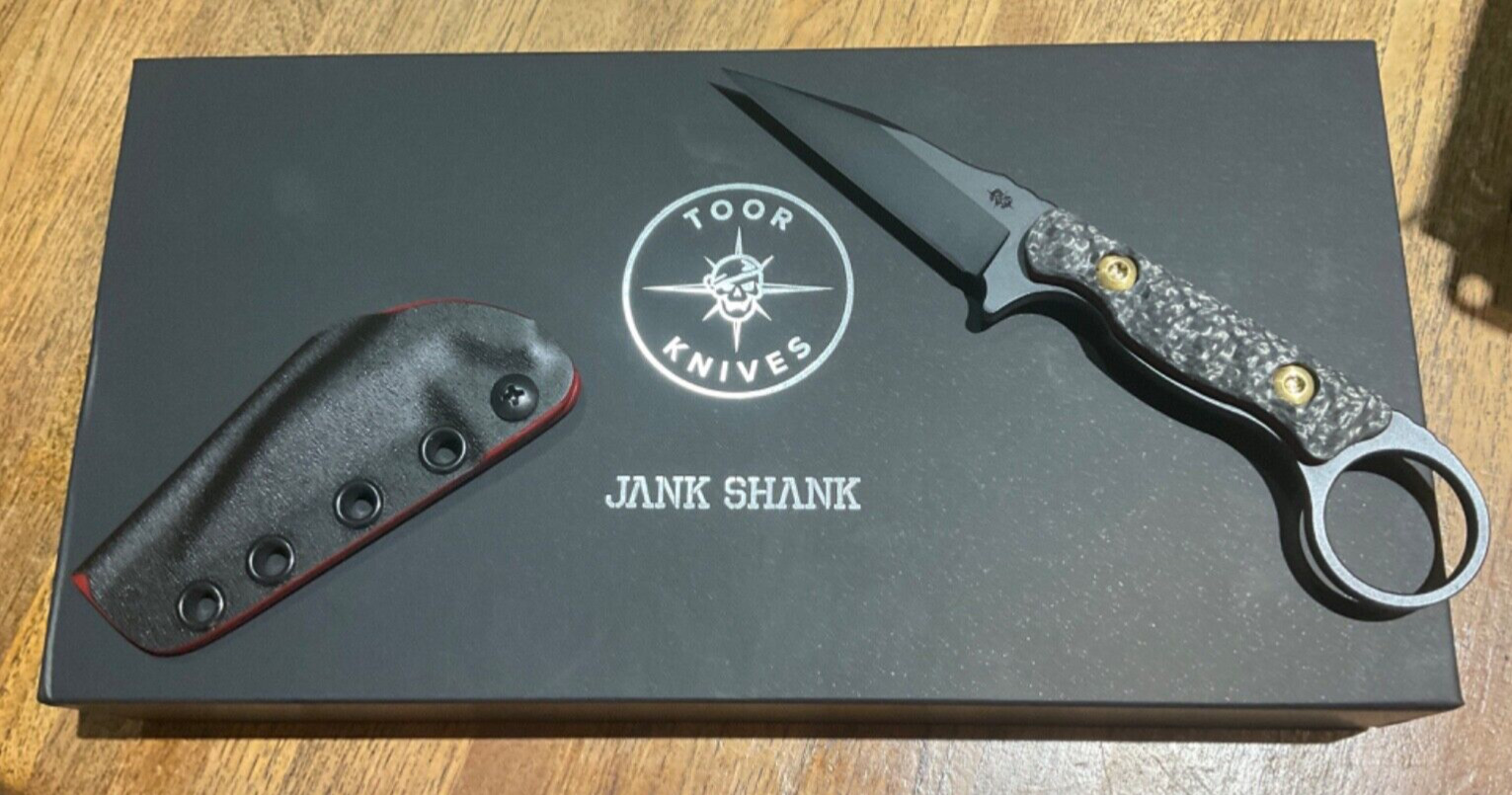 Toor Knives Blade Heavy Metal Jank Shank - CF+G10 w/sheath