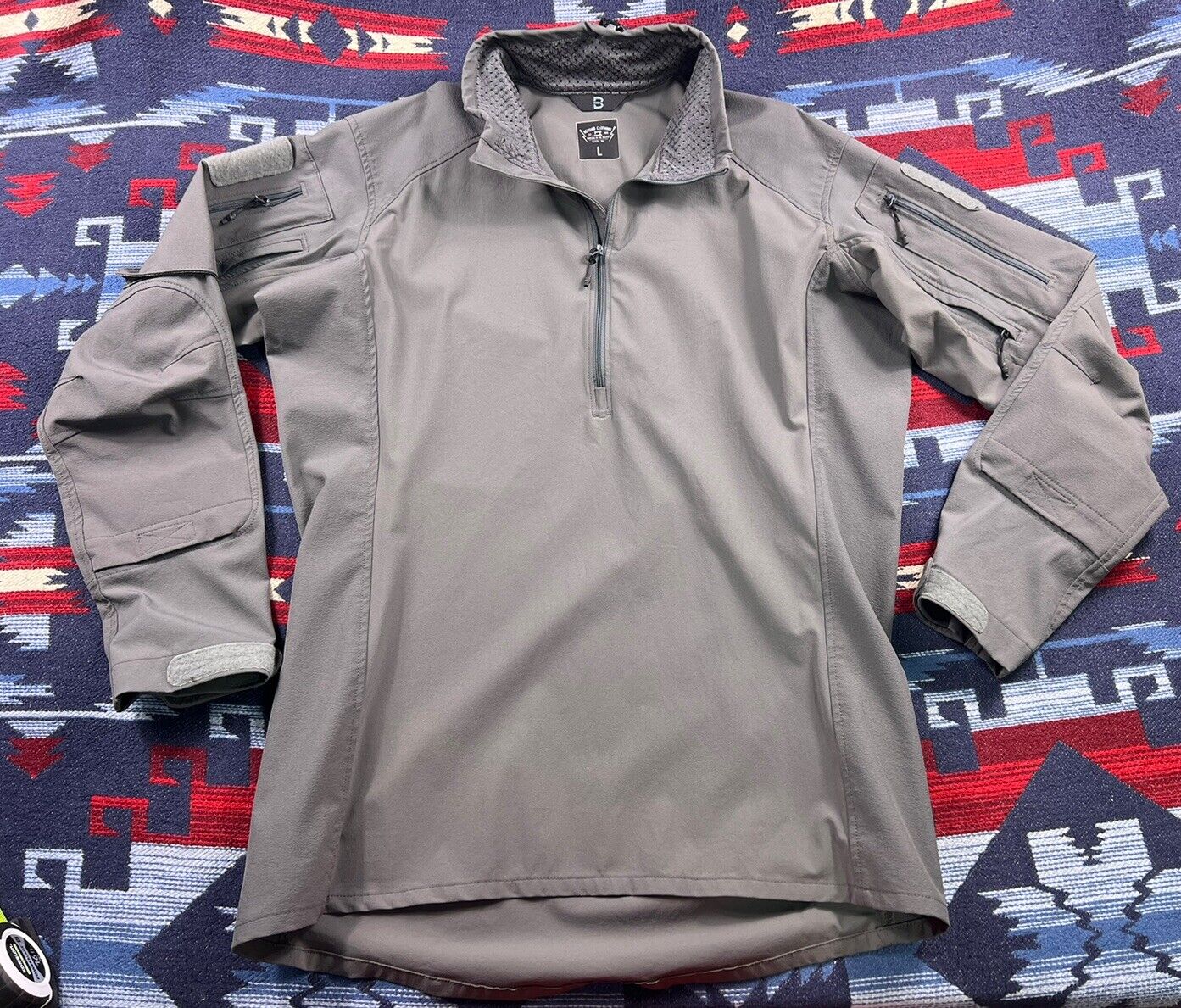 Beyond Tactical L5 Cold Fusion Transition Combat Shirt Wind Roman Zip Pockets L