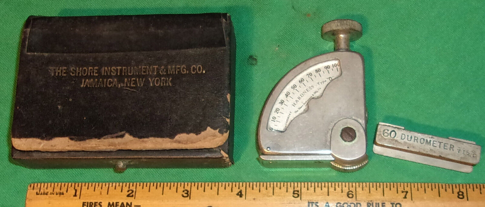 Vintage Shore Instruments & MFG Co. Durometer Type 0 GOOD CONDITION w/ Case L@@K