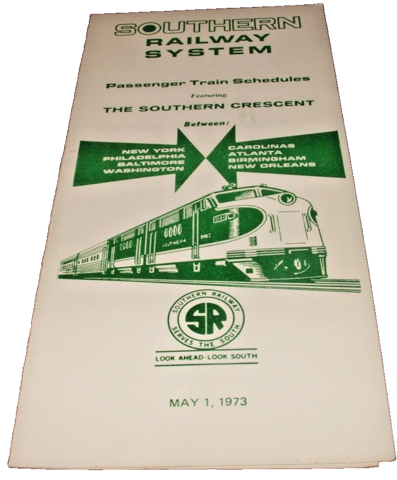 MAY 1973 SOUTHERN RAILWAY SYSTEM PUBLIC TIMETABLE FORM LT-87