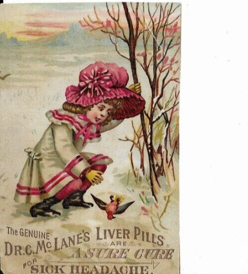 Victorian Quack Medicine Mc.Lane\'s Liver Pills Reese Michigan MJ Taylor Druggist
