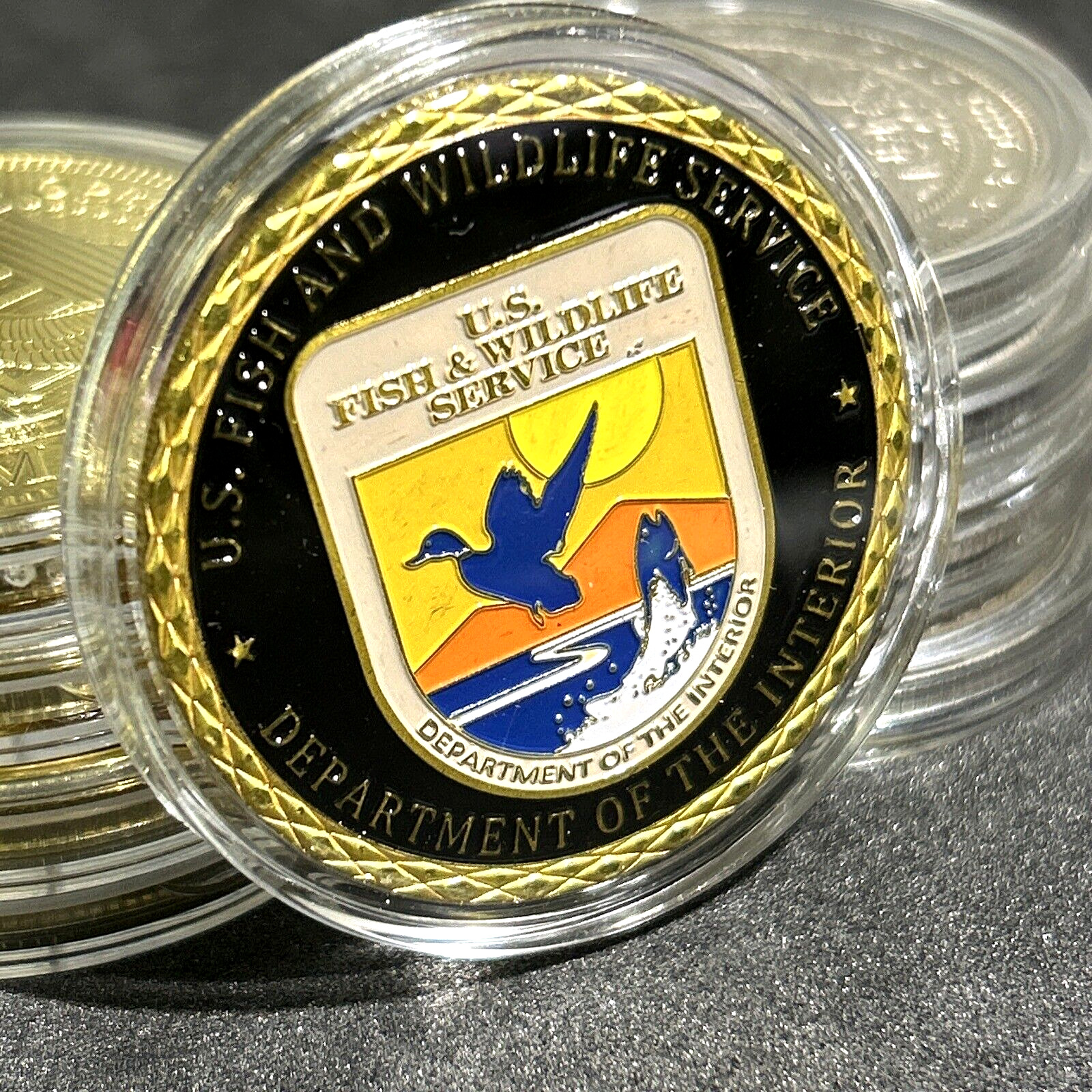 US FISH & WILDLIFE SERVICE-DEPT OF THE INTERIOR Challenge Coin NEW