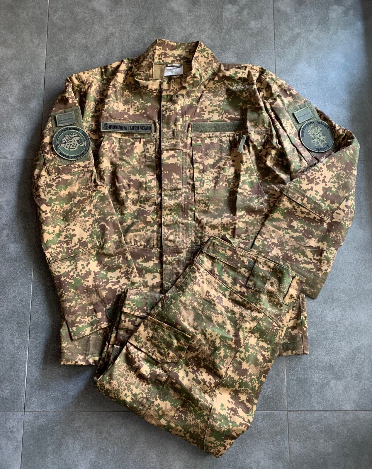Rare original summer uniform, National Guard of Ukraine, Predator camouflage