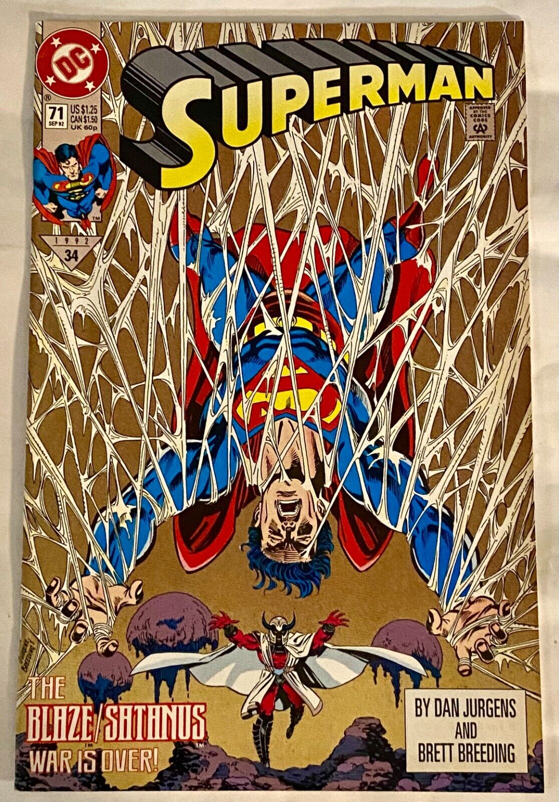 Superman: The Blaze/Satanus War Is Over - Issue 71 - 1992 DC Comics - 1st Print
