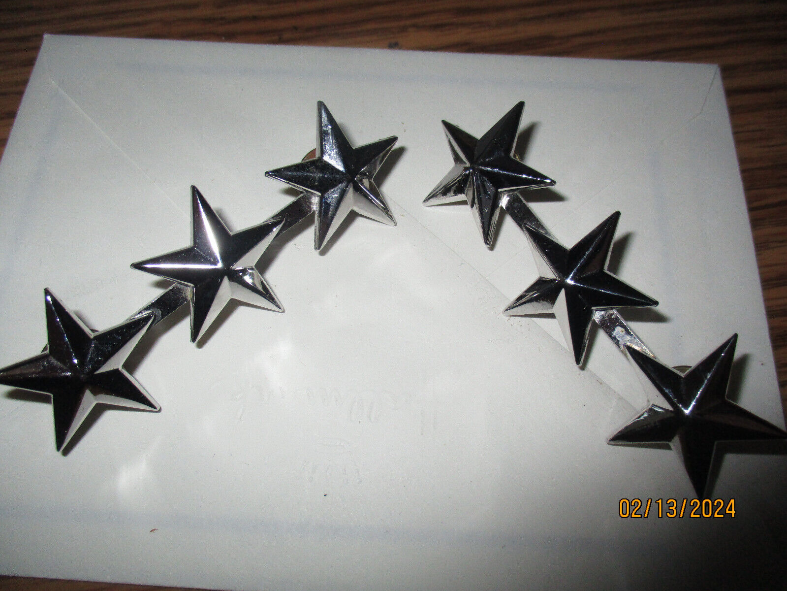 U.S. Navy Vice-Admiral's 3 stars (1 pair)