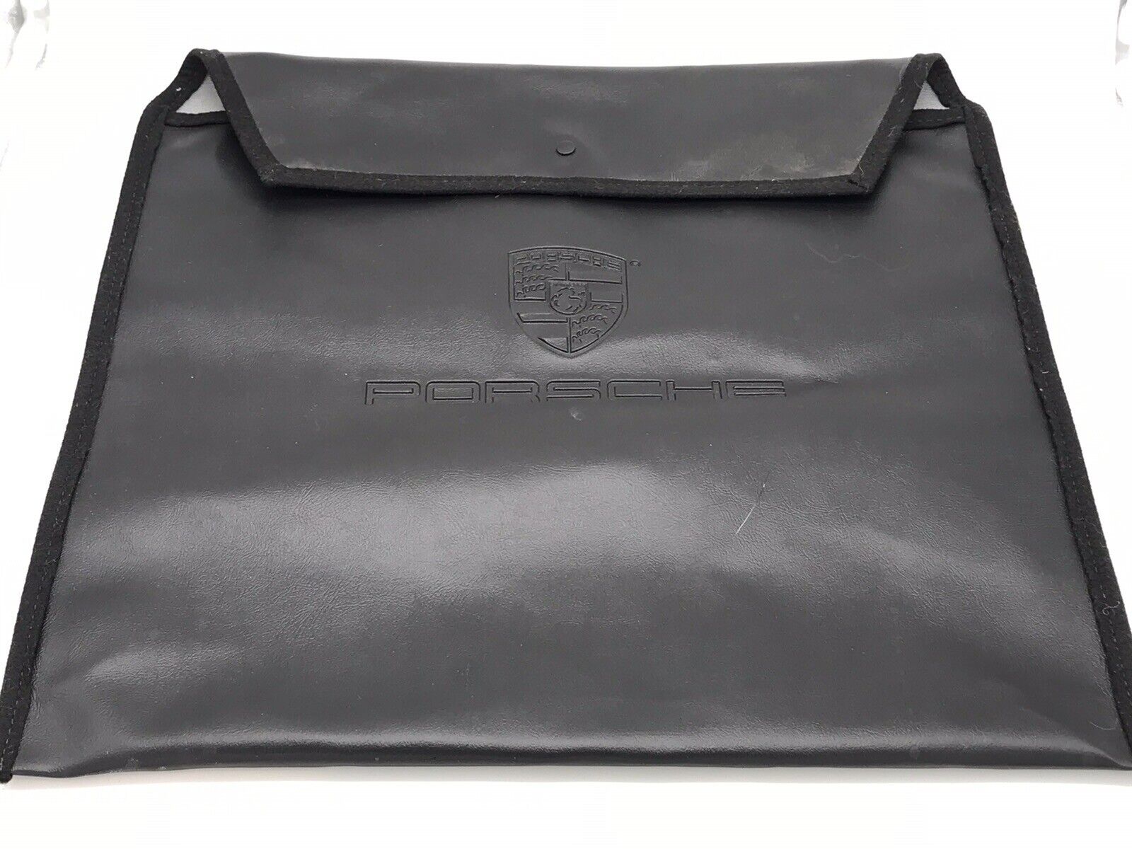 Porsche Branded Leather Portfolio Document Pouch