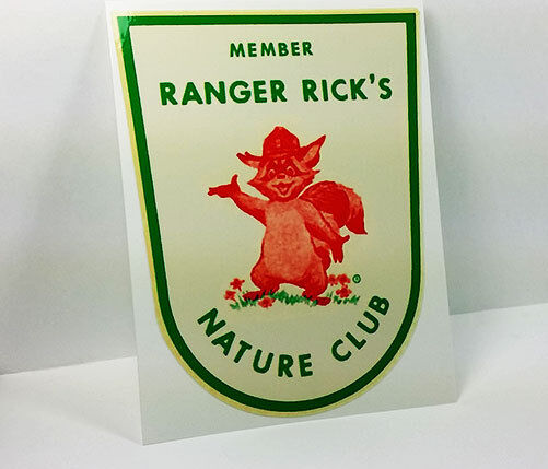 Ranger Rick Nature Club Vintage Style Travel Decal / Vinyl Sticker