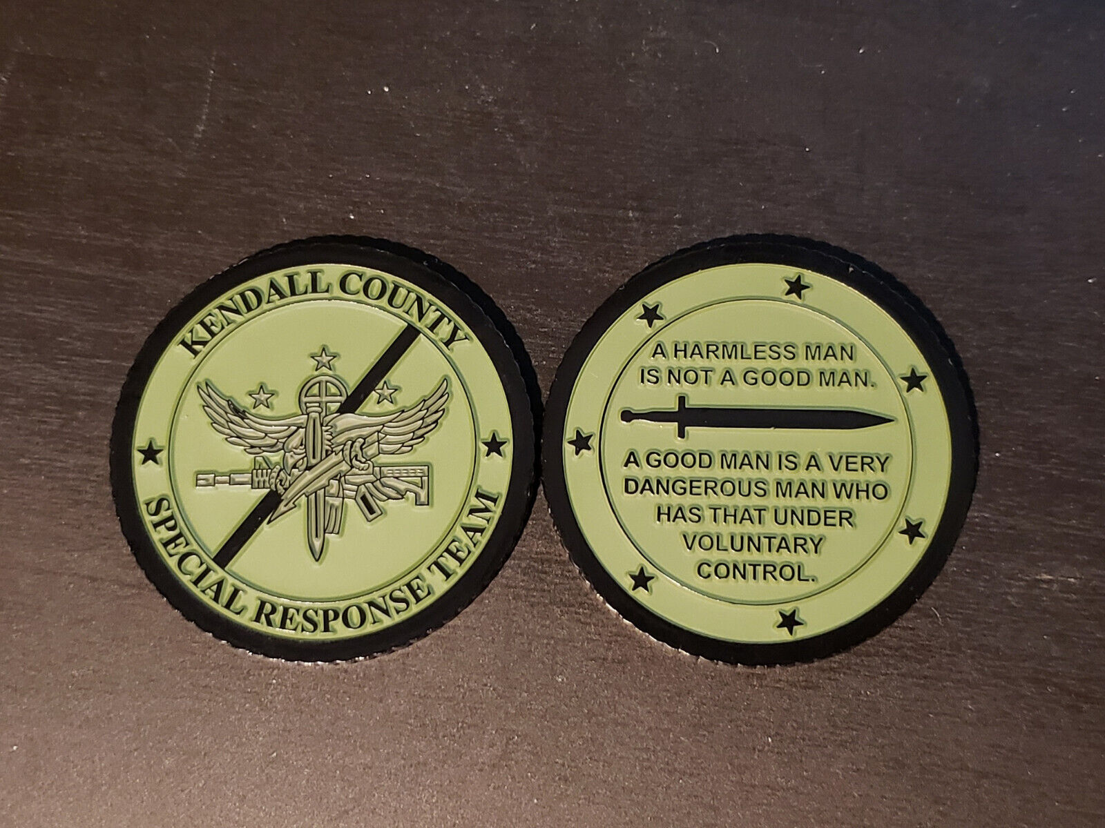 Kendall County SWAT team police challenge coin 2022 2023