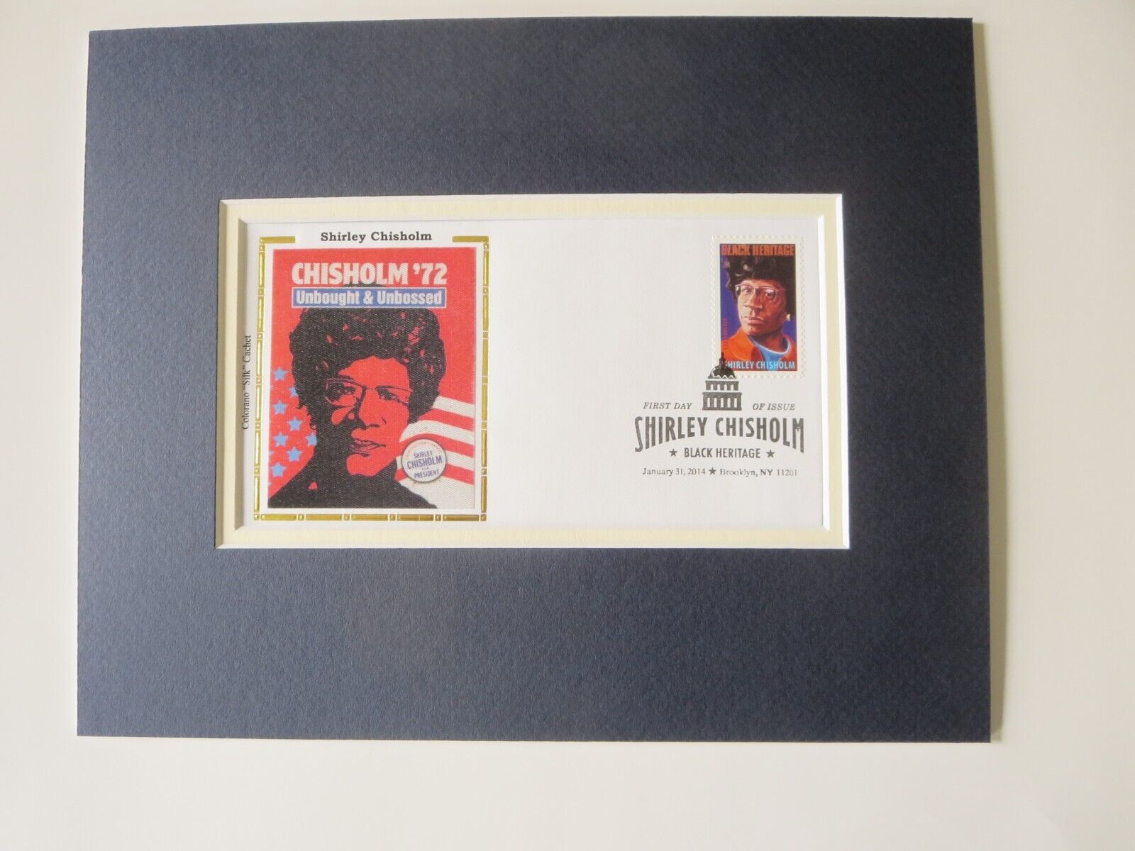 Shirley Chisholm - First Black Woman elected to Congress & First day Cover
