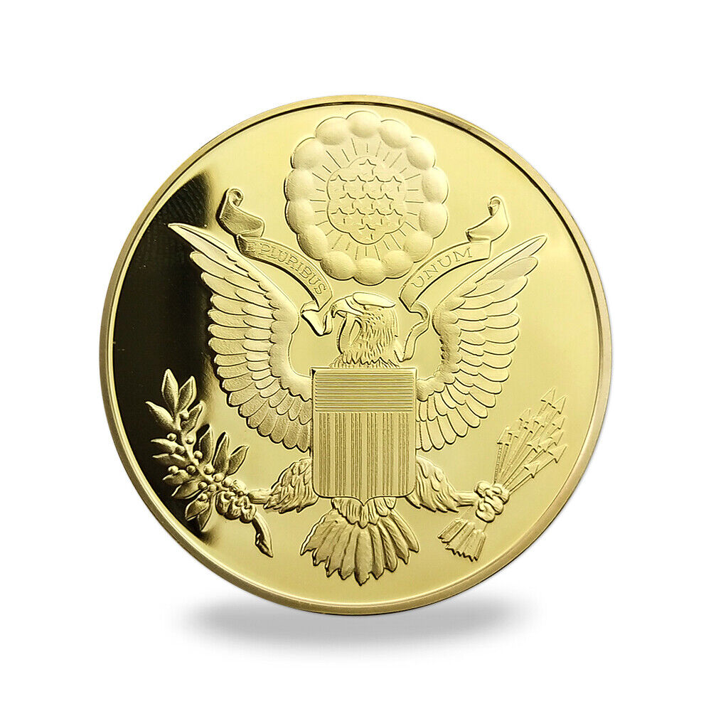 The Great Seal of the United States of America Challenge Coin Gold Finish Token