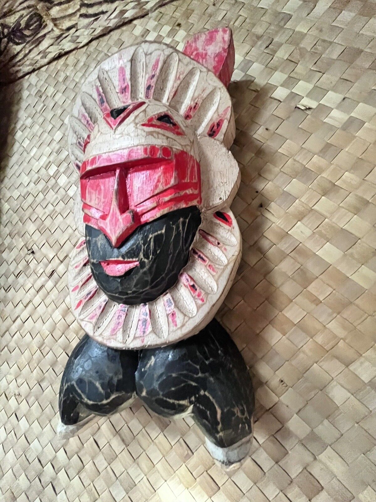Mini PNG Style Tiki Man Mask by Smokin\' Tikis Hawaii